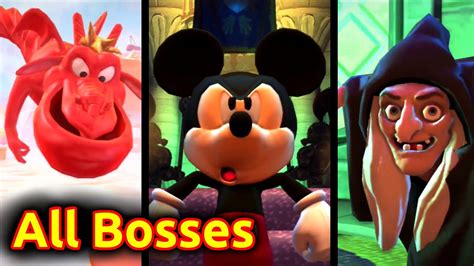 Castle Of Illusion Starring Mickey Mouse All Bosses Ps3 Xbox 360