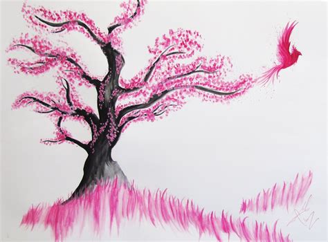 Cherry Blossom Tree Drawing Step By Step At Getdrawings Free Download