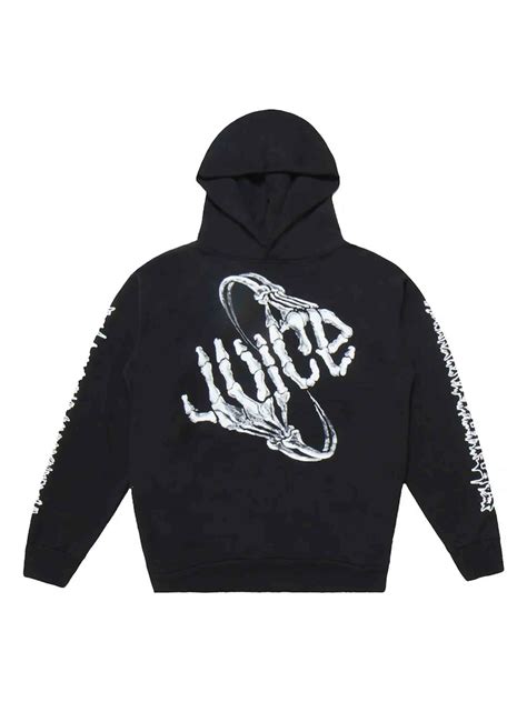 Juice Wrld X Vlone Bones Sweatshirt Black Prior Store