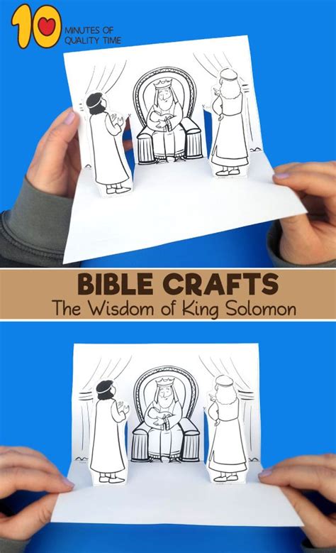 King Solomon And The Baby Craft Bible Crafts Sunday School Crafts