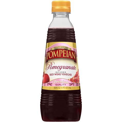 Pompeian Red Wine Vinegar With Pomegranate Fl Oz Walmart Com
