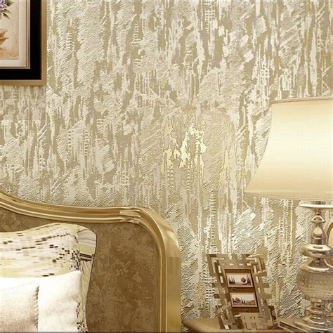 Beibehang Stereo High Foam Embossed Nonwovens Wallpaper Solid Color