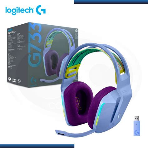 Audifono Logitech G733 Rgb Con Microfono Lightspeed Lilac Wireless Pn