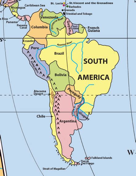 Physical Map Of North And South America Images And Photos Finder