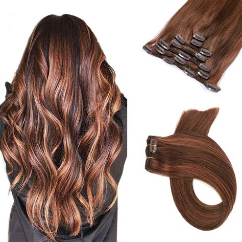 47 Best Pictures Auburn Brown Hair Extensions Auburn Clip In Hair Extensions Glam Seamless