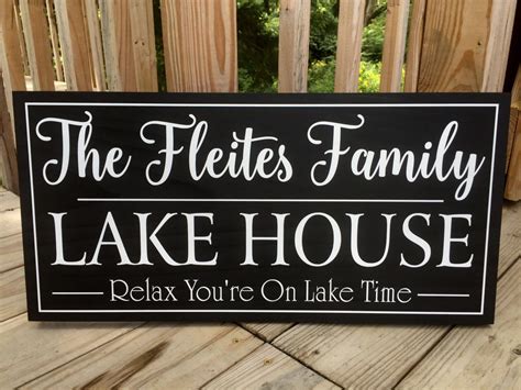 Custom Lake House Signs Lake House Sign Personalized Lake