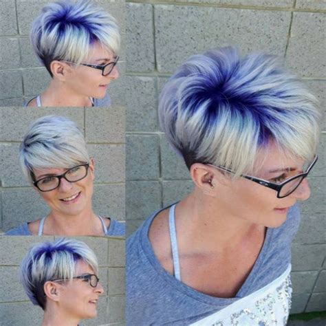 Short Hairstyles For Gray Hair And Glasses 20 Best