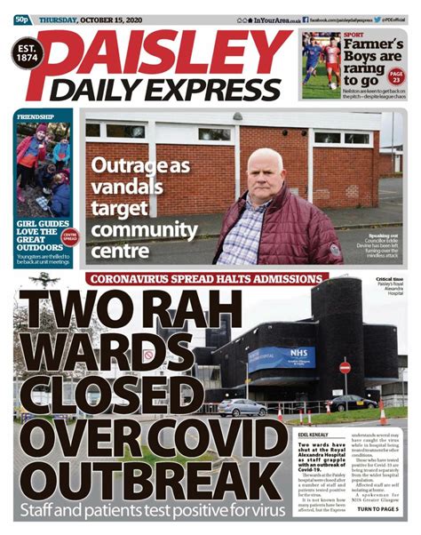 Paisley Daily Express October 15 2020 Newspaper