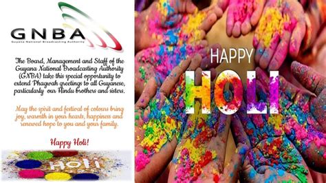 Happy Holi Guyana National Broadcasting Authority