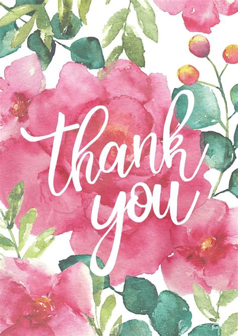 She has beautiful thanking ideas, you would love to read. Floral Thank You Card (World Wildlife Fund - FSC Certified ...