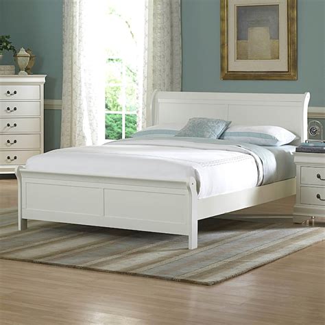 Homelegance Marianne White Queen Sleigh Bed In The Beds Department At