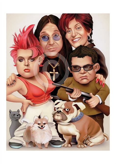 Ozzy THE OSBOURNES Caricature Artwork Print Signed By Artist Etsy