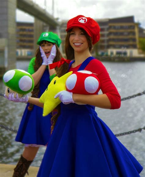 Super Mario Sisters Luigi Costume Mario Cosplay Mario And Luigi Costume