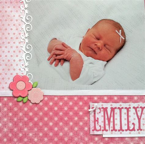 Scrap Booking Layouts For Baby Girls Ctmh Scrapbook Snippets Baby