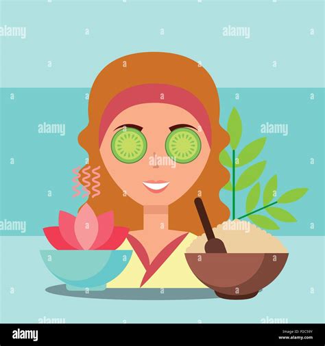 Woman Spa Wellness Stock Vector Image Art Alamy