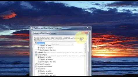 Taskbar Settings In Windows 7 Youtube