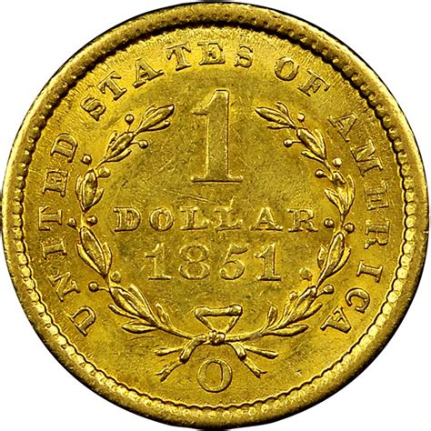 1851 O G1 Ms Gold Dollars Ngc