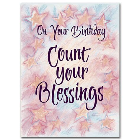 Count Your Blessings Birthday Card