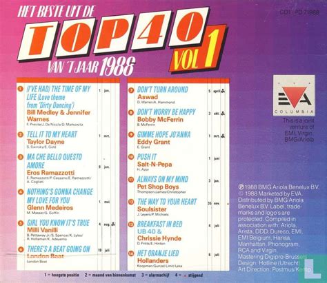 Het Beste Uit De Top 40 Van T Jaar 1988 1 Cd Pd 71988 1988