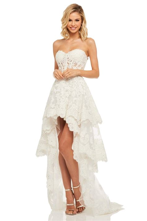 Hi Low Wedding Dress Lace High Low Dress Red Wedding Dresses Country