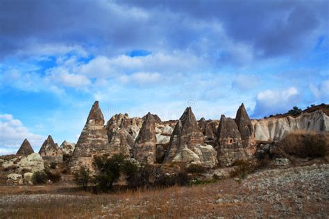 Unique Geological Formations In Cappadocia Central Anatolia Stock