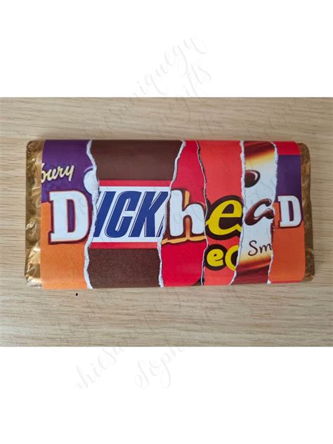 Funny Rude Chocolate Bar Wrapper Ripped Effect Etsy Uk