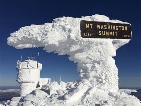 Mount Washington Is Among The Coldest Places On The Planet — And Beyond