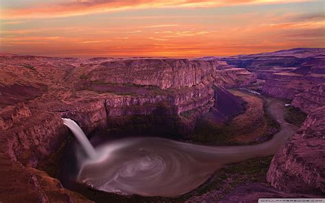 Waterfall Canyon World Most Famous Waterfall Landscape Hd Wallpaper