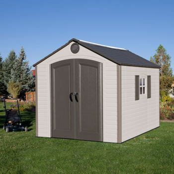 In building the shed you find out how unlevel you are immediately. Costco: Lifetime 8' x 10' Storage Shed | Fixing up Nana's ...