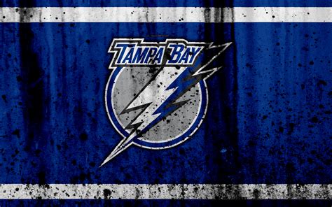 Download Wallpapers 4k Tampa Bay Lightning Grunge Nhl Hockey Art