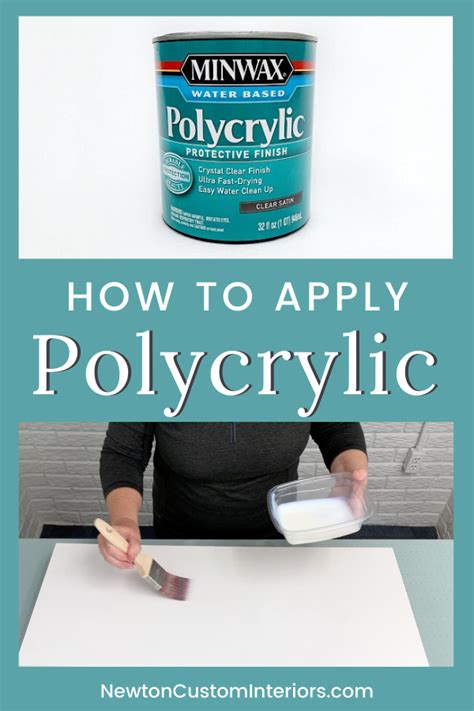 How To Apply Polycrylic Over Paint Newton Custom Interiors How To