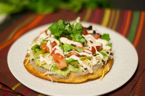 Mexican Tostada Recipe — Dishmaps