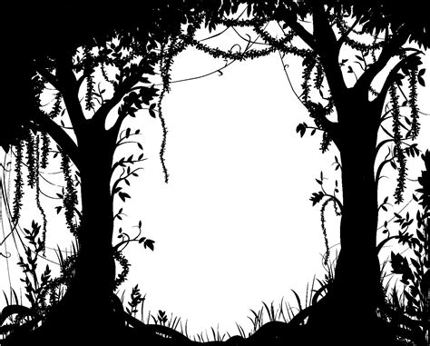 Fairy forest silhouette | Forest silhouette, Silhouette art, Silhouette ...