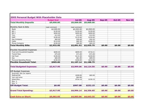 Monthly Expense Report Excel Templates