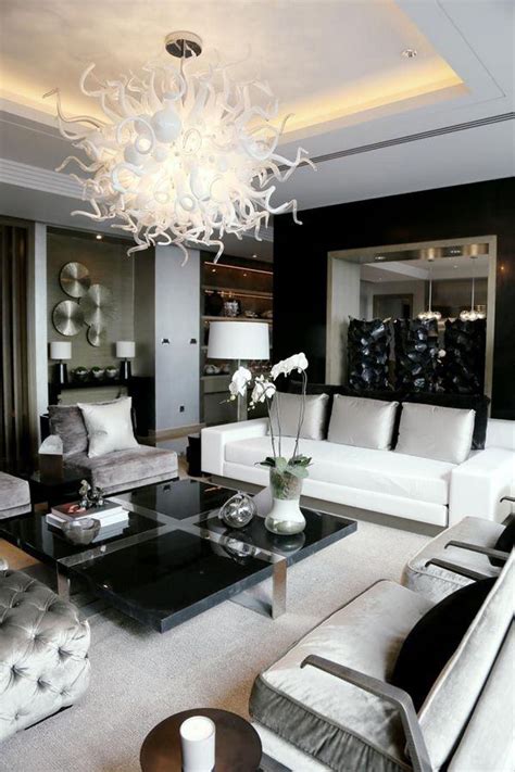 Modern Black And White Living Room Interiors Stylish Design Ideas