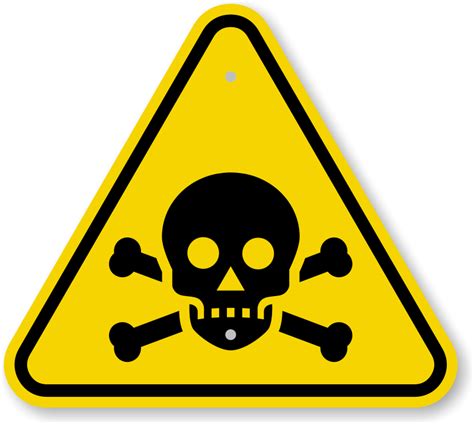 ISO Toxic Poison Warning Sign Symbol Fast Free Shipping SKU IS MySafetySign Com