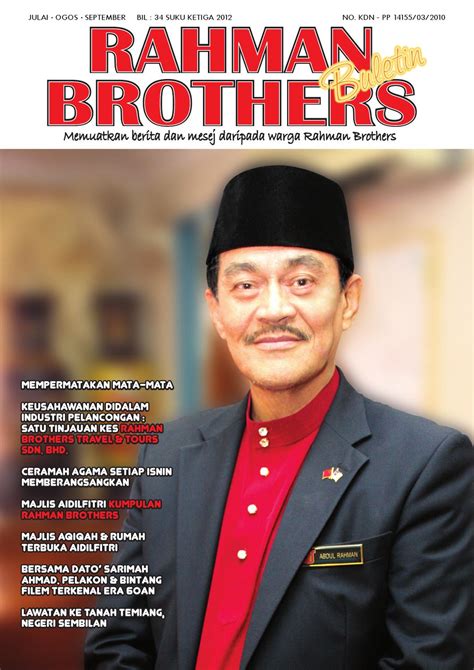 Sdn bhd ei tegutse valdkondades masinate hulgimüük. BULETIN RAHMAN BROTHERS JUL-AUG-SEP 2012 by Kumpulan ...