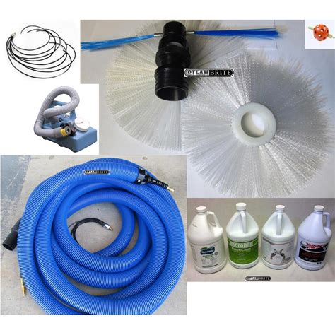 This brush can be used manually or attached to a drill for increased power. Clean Storm Vacu-whip Air Duct Cleaning Start Up Kit for ...