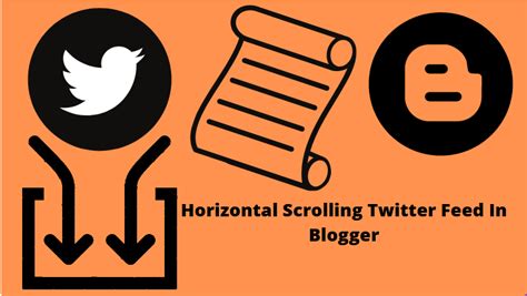 How To Add Horizontal Scrolling Twitter Feed In Blogger