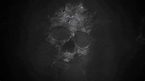 Mystical Horror Background With Dark Skull Stock Motion Graphics Sbv