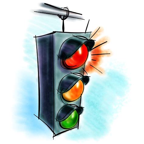 Traffic Light Red Cartoon Clipart Best