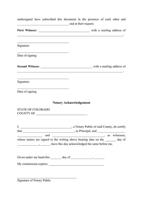 Colorado Living Will Form Fill Out Sign Online And Download Pdf