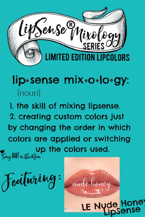 The Ultimate Guide To Nude Honey Lipsense Mixology Sing Out In The Rain
