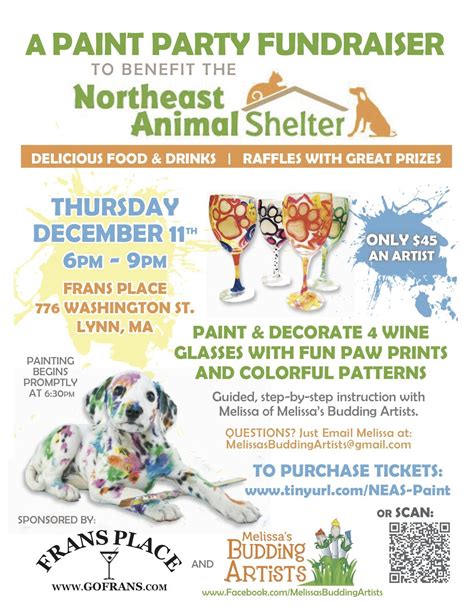 Northeast Animal Shelter Paint Party Fundraiser Animal Shelter