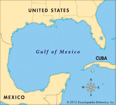 The map of gulf of mexico template in powerpoint format includes two slides, that is, the gulf of mexico map with country outlines and mexico gulf map with us states. Gulf of Mexico - Kids | Britannica Kids | Homework Help