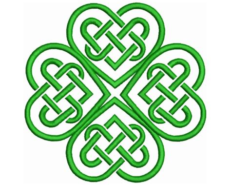 Celtic Shamrock Machine Embroidery Design Irish Embroidery Etsy