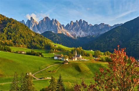 Free Photo Santa Maddalena In Dolomites Rangesouth Tyrol