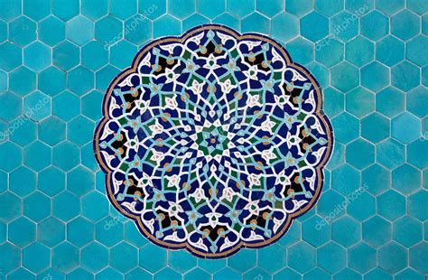 Islamic Mosaic Pattern With Blue Tiles Stock Photo By ©bornamir 10081990