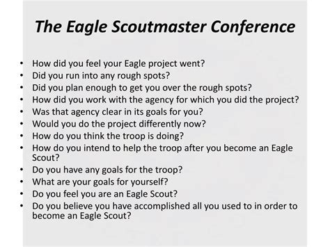 Ppt Are You Prepared To Conduct A Scoutmaster Conference Powerpoint