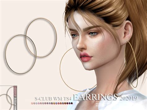 S Club Ts4 Wm Earrings 202019 The Sims 4 Catalog